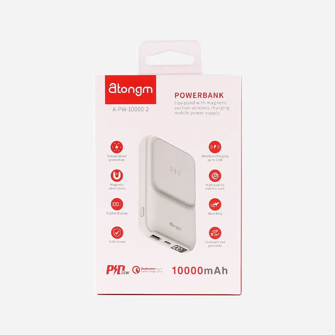 atongm powerbank magSafe PD22.5W 10000mAh Manyetik Kablosuz Şarj Cihazı iPhone/HUAWEI/ Xiaomi Taşınabilir Hızlı Şarj