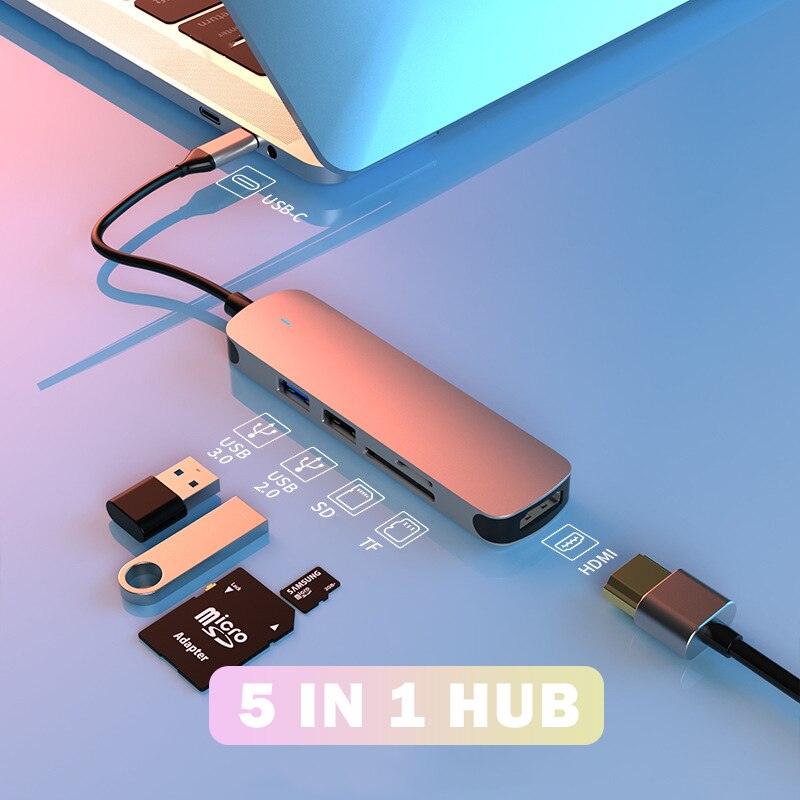 atongm USB C HUB tipi C HDMI uyumlu Dock istasyonu USB HUB kablosuz şarj cihazı USB 3.0 HUB için MacBook Pro hava Laptop PC aksesuarları - atongm Turkiye